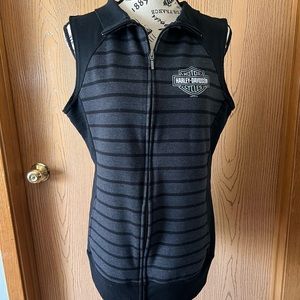 Women’s Harley Davidson Vest Marquette, MI Size L Zip Front